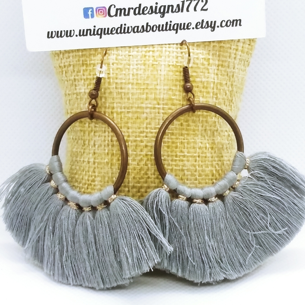 Tassell and Copper Earrings